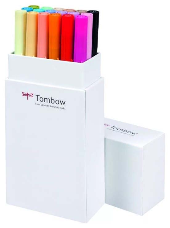 фото Набор брашпенов tombow abt 18 secondary colors, дополнительные тона, 18 шт