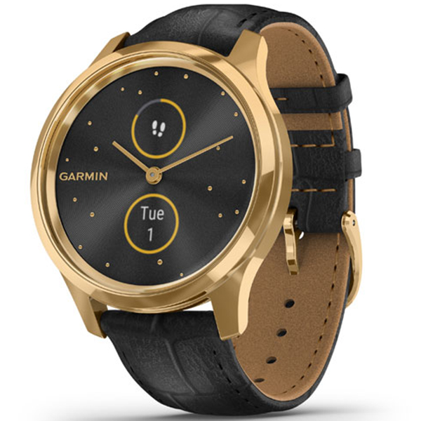 фото Спортивные наручные часы garmin vivomove luxe gold/black