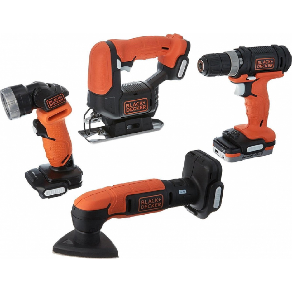 фото Набор инструментов gopak 4-tool bdck502c1-ru black&decker black+decker