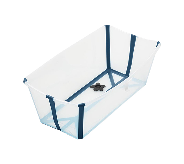 

Ванночка с горкой Stokke Flexi Bath Bundle, Tub with Newborn Support Transparent Blue