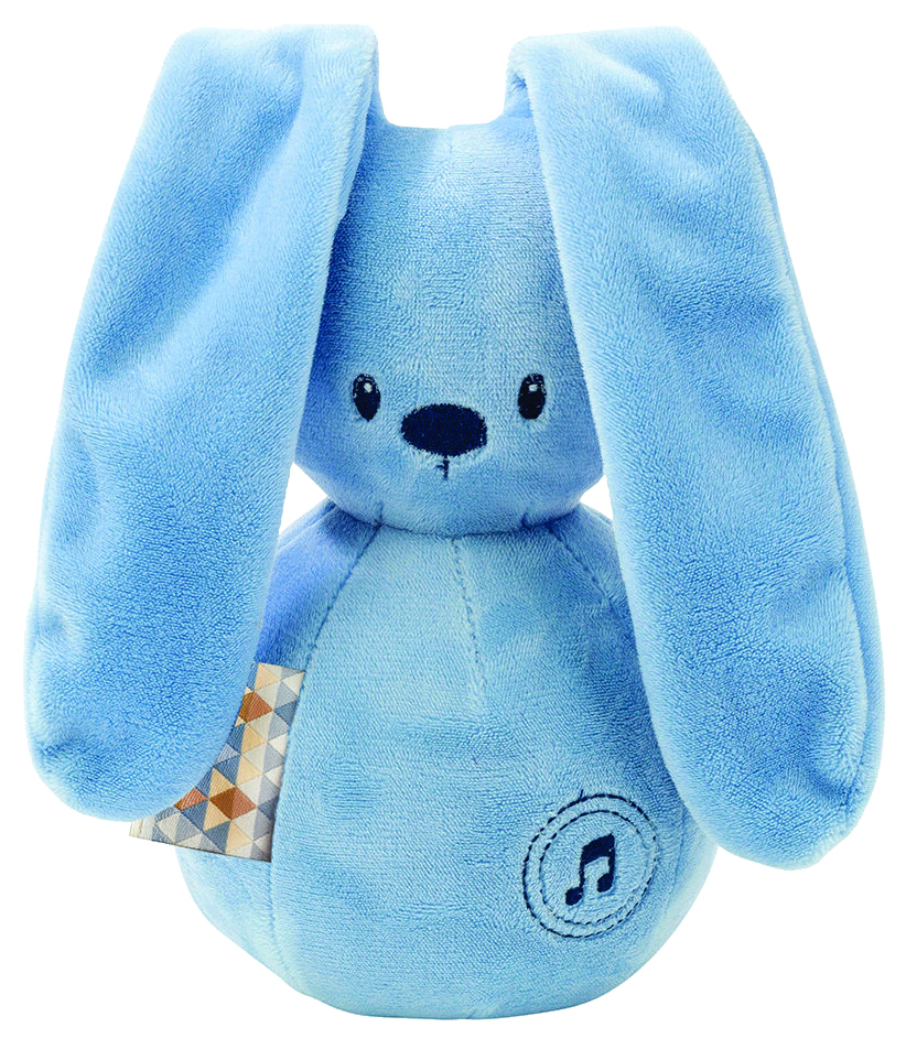 фото Игрушка мягкая nattou musical soft toy lapidou кролик jeans