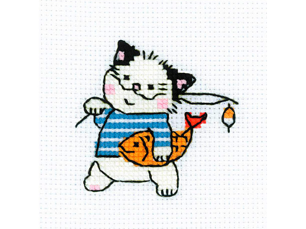 фото Набор для вышивания риолис котомания. рыбак
