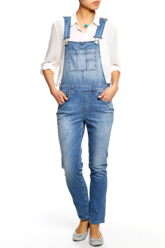 фото Комбинезон женский twin-set jeans j2s51a синий 26 it