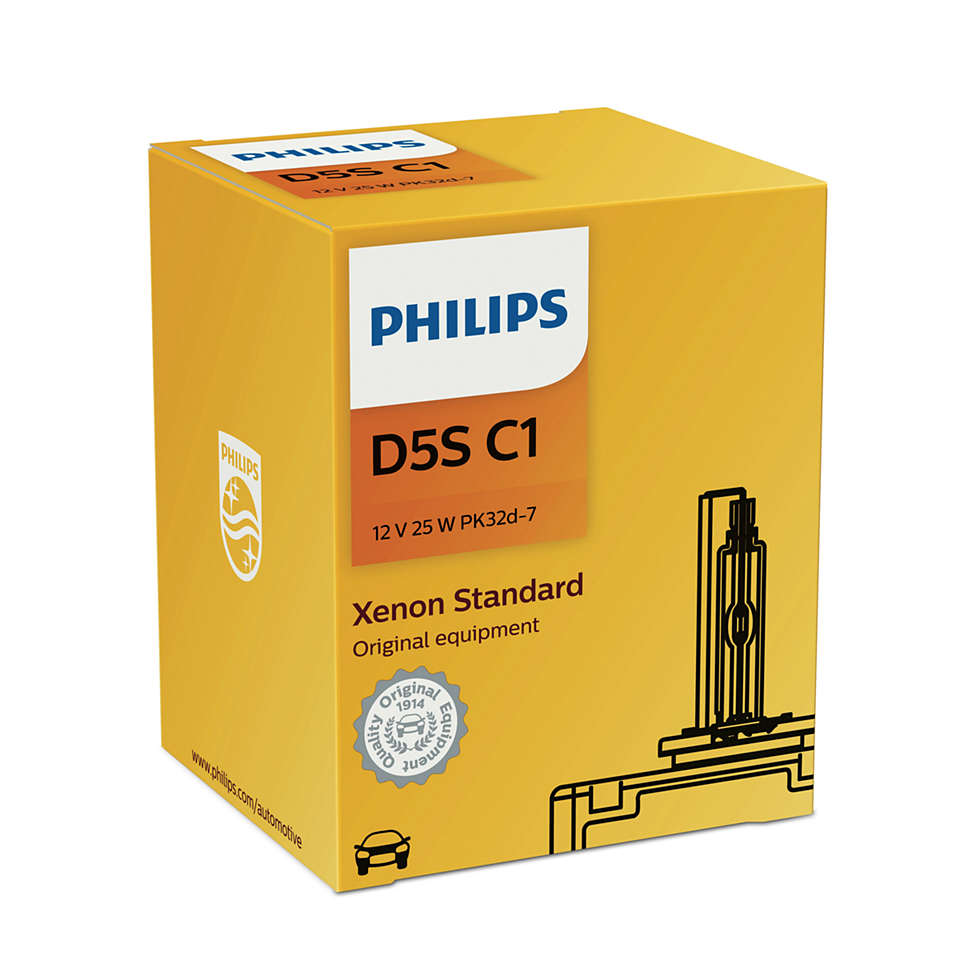 фото Автолампа d5s (25w) pk32d-7 xenon 4300k 12410 c1 philips арт. 12410c1