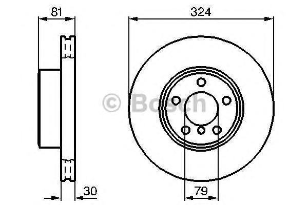 фото Тормозной диск bosch 0986479002