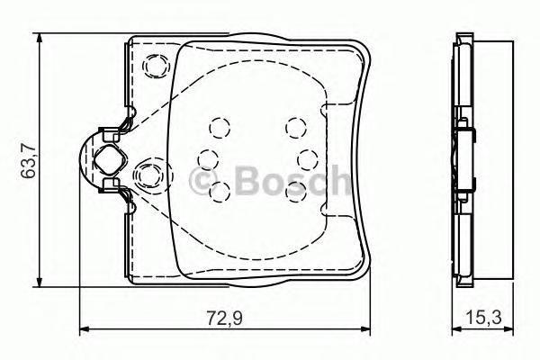 

Комплект тормозных колодок BOSCH 0986495080