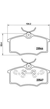 фото Комплект тормозных колодок brembo p59034