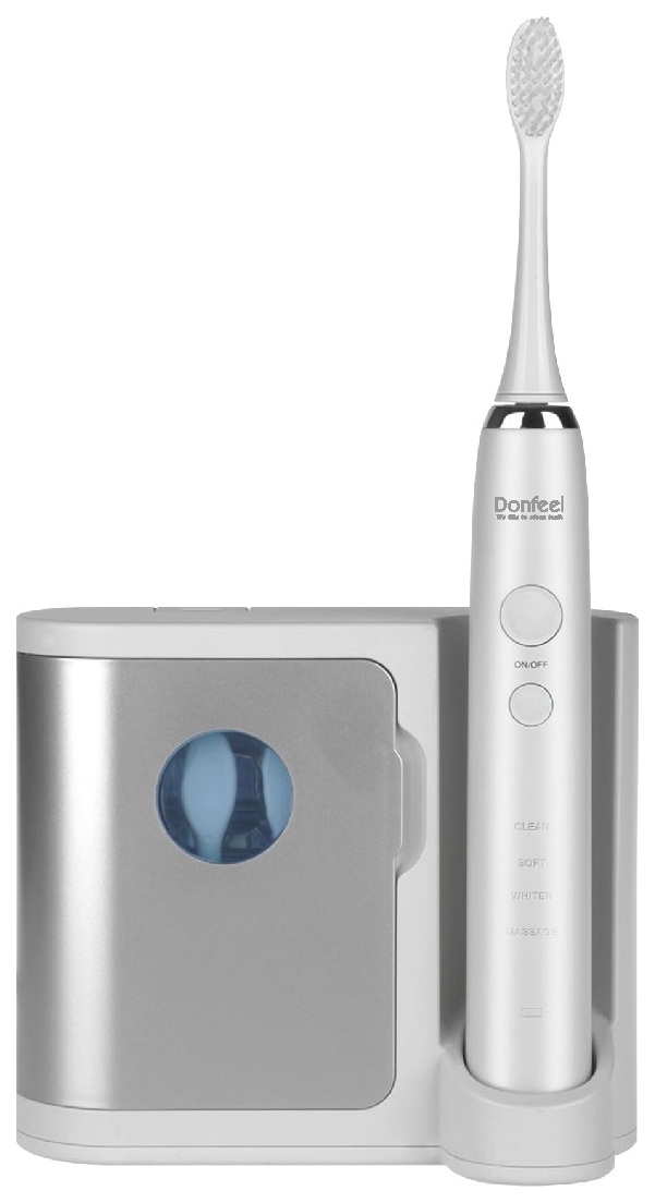 Зубная щетка электрическая Donfeel HSD-010 White электрическая зубная щетка colgate 360 sonic optic white отбеливающая средней жесткости