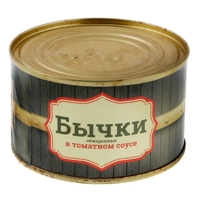 

Бычки Акватория обжаренные в томатном соусе 240 г