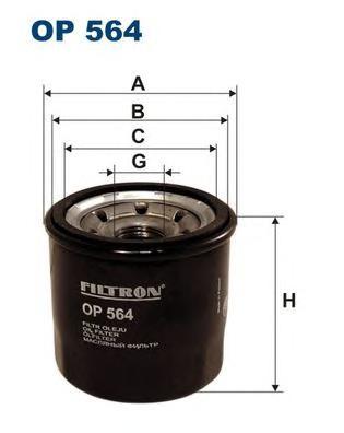 фото Фильтр масляный filtron op564