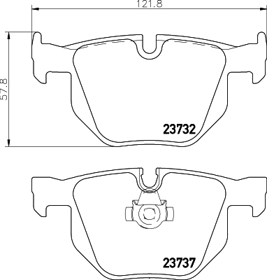 

Тормозные колодки HELLA PAGID/BEHR 8DB355010471