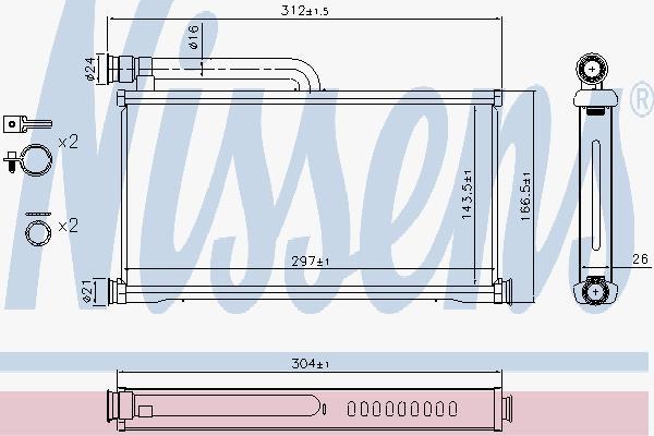 

Радиатор Nissens 70233