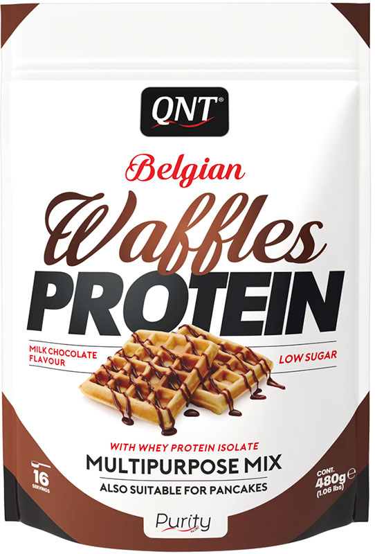 

Смесь для приготовления вафель Qnt Belgian waffles protein 480 г