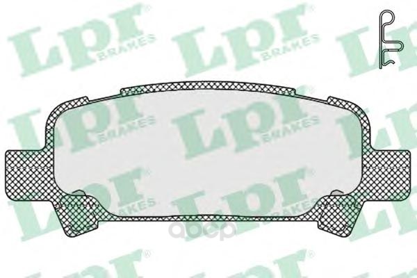 

Тормозные колодки Lpr задние для Subaru Forester 1997-, Impreza, Legacy 1998- 05P838