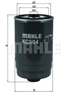 фото Фильтр топливный knecht kc 504 mahle/knecht