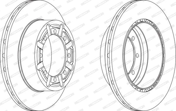 фото Тормозной диск ferodo fcr340a