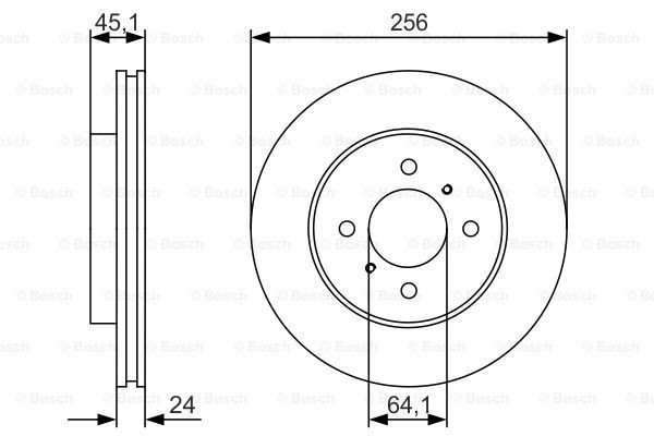 Тормозной диск BOSCH 0986479R51