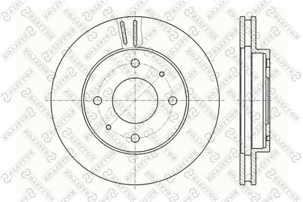 фото Тормозной диск stellox 6020-3010v-sx