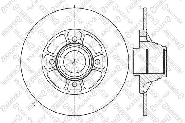 фото Тормозной диск stellox 6020-3918-sx