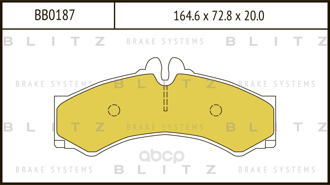 

Комплект тормозных колодок Blitz BB0187