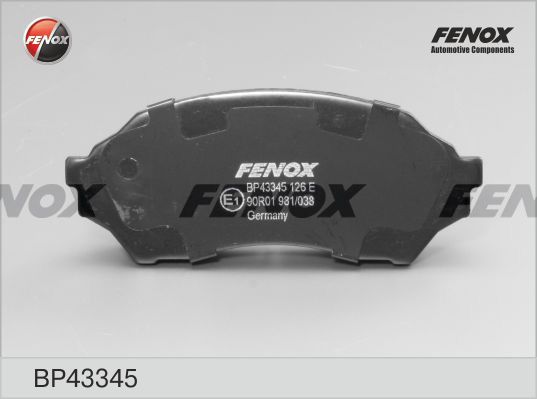 

Комплект тормозных колодк FENOX BP43345