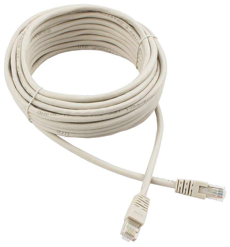 

Кабель Cablexpert RJ45-RJ45, M-M 10м Grey (PP6U-10M), Серый, PP6U-10M