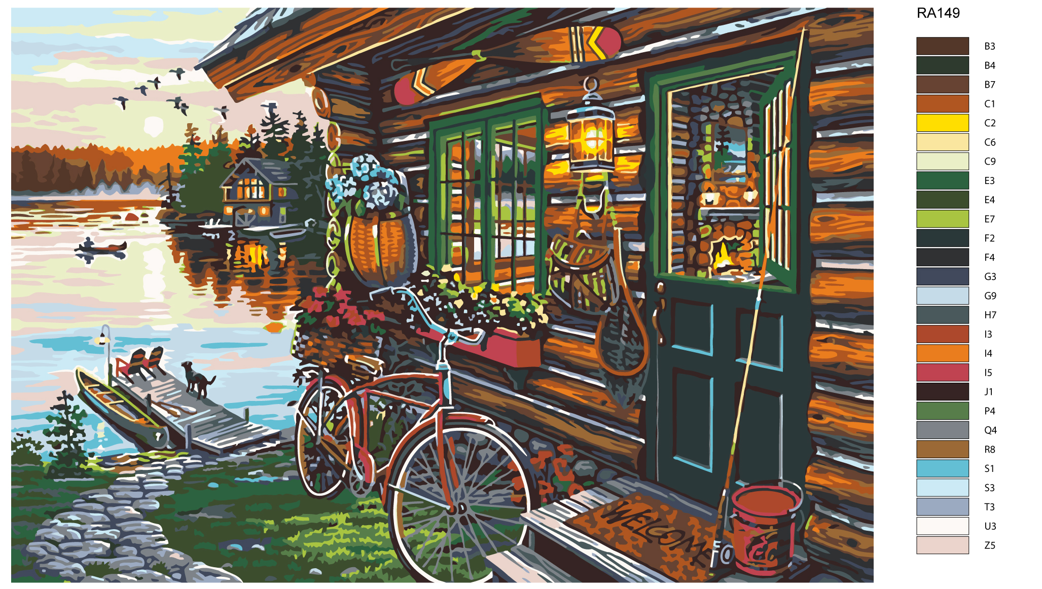 

Картина по номерам, 40 x 60, RA149, RA149