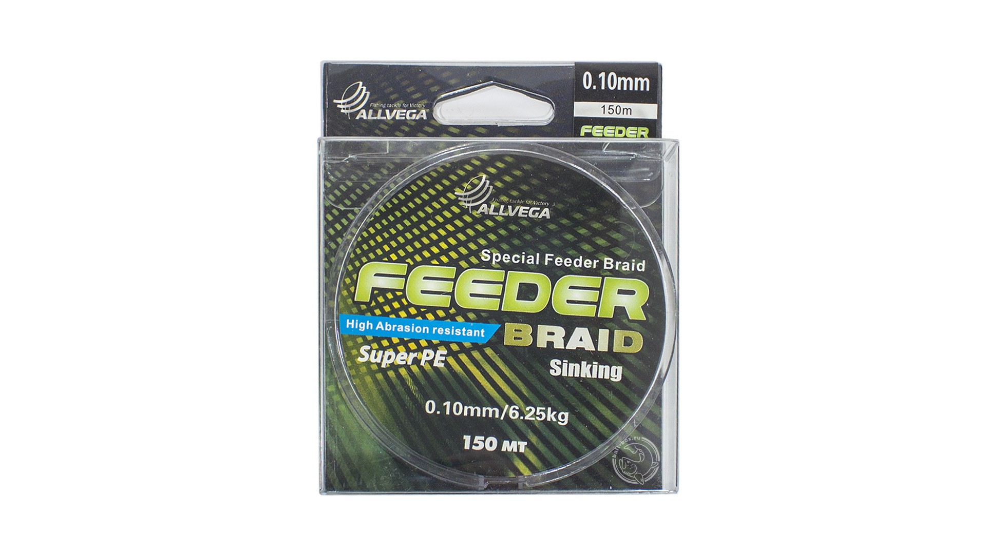 Леска плетеная Allvega Feeder Braid 0,1 мм, 150 м, 6,25 кг, dark olive