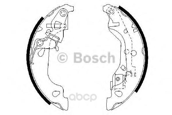 

Тормозные колодки барабанные BOSCH 0986487597