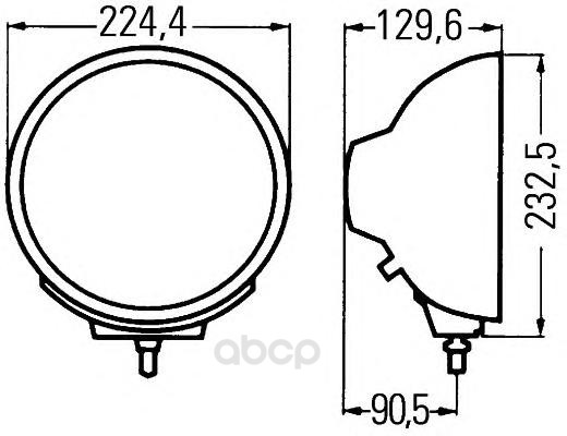 

Фара передняя HELLA 1N8007560031