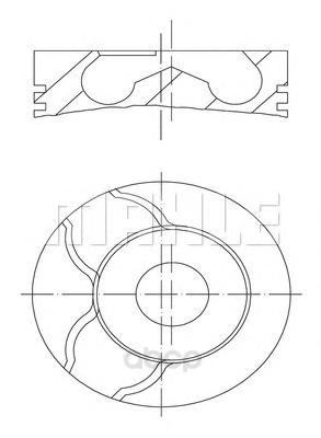 Поршень двигателя Mahle/Knecht 0220102