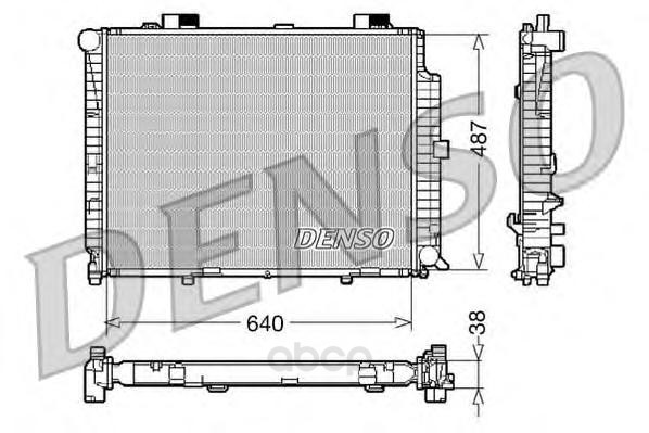 

Радиатор 640x487 Denso DRM17087