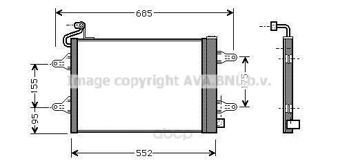 фото Радиатор охлаждения двигателя ava saa5007d