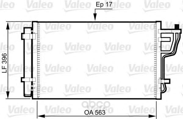 

Радиатор охлаждения двигателя Valeo 814351
