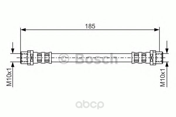 фото Шланг тормозной системы bosch 1987476458 задний
