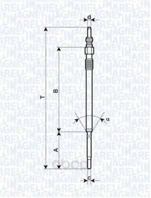Свеча накаливания Magneti Marelli 062900060304