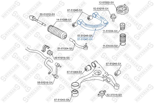 

Рычаг подвески Stellox 57-51047-SX