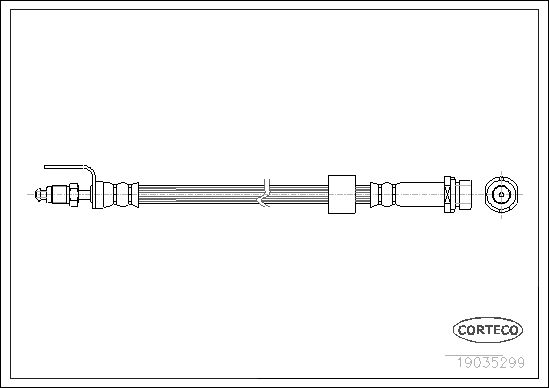 Шланг тормозной системы CORTECO 19035299