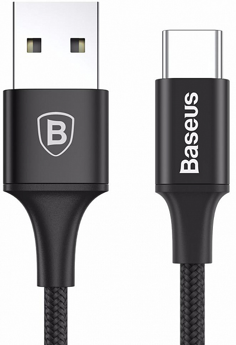 

Кабель Baseus Rapid Series Type-C 2м Black (CATSU-C01), Type-C - USB