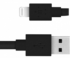 фото Кабель belkin mixit flat lightning 1,2м black