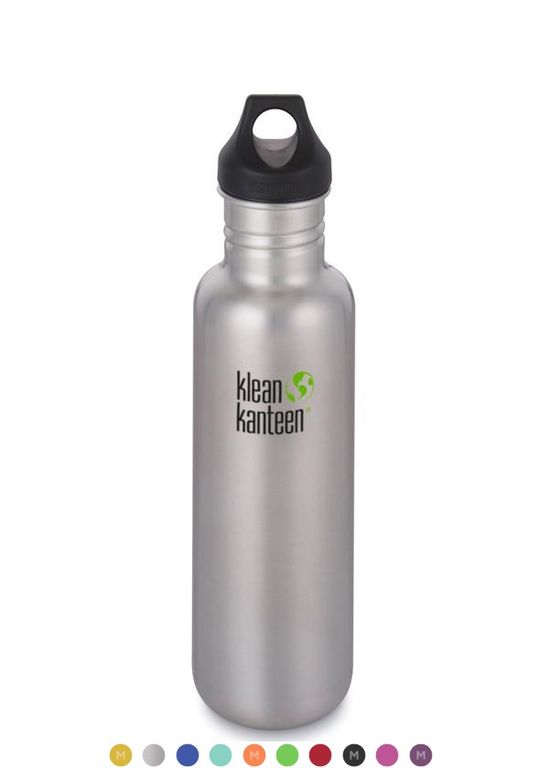 фото Бутылка klean kanteen classic loop 800 мл brushed stainless