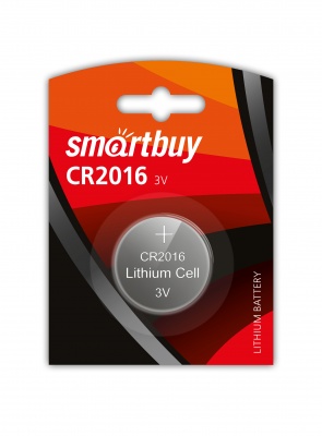 Батарейка SmartBuy CR2016 BL1 1 шт