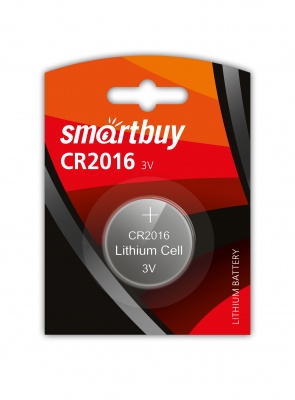 фото Батарейка smartbuy cr2016 bl1 1 шт