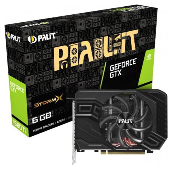 Видеокарта Palit NVIDIA GeForce GTX 1660 Ti StormX (NE6166T018J9-161F)