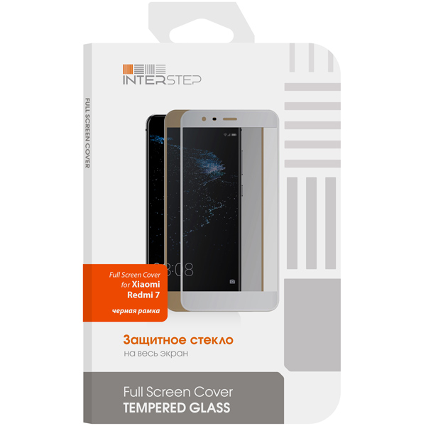 Защитное стекло InterStep для Xiaomi Redmi 7 Black