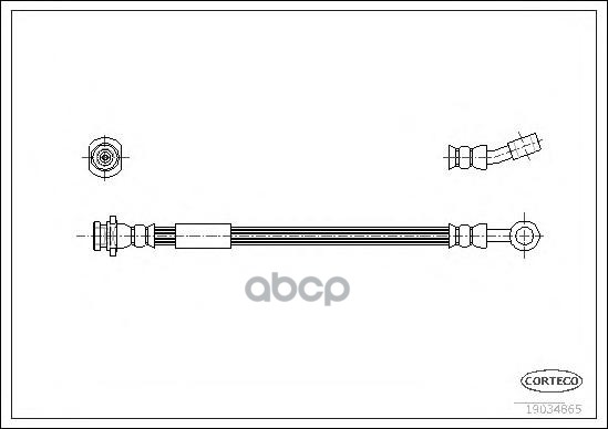 фото Шланг тормозной системы corteco 19034865