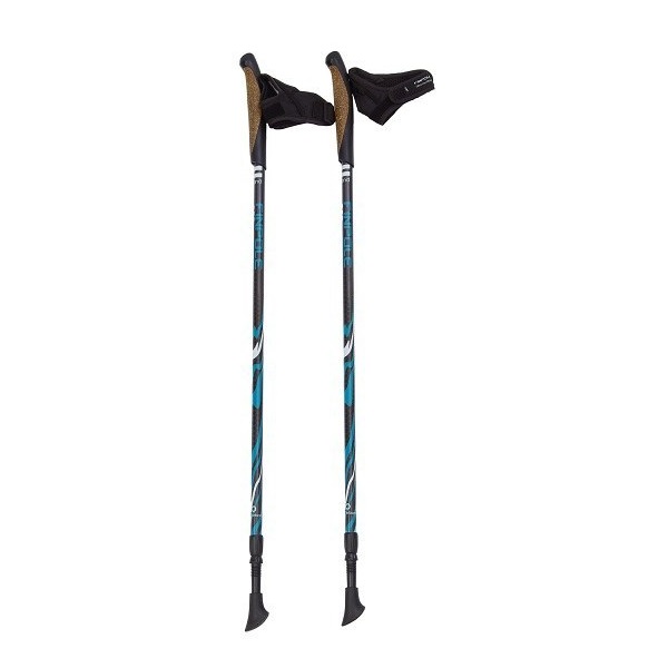 Палки для скандинавской ходьбы Finpole Geo, черный/синий, 82-135 см