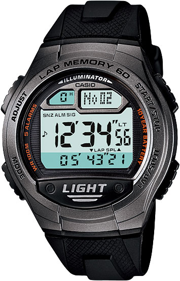 фото Наручные часы электронные мужские casio collection w-734-1a