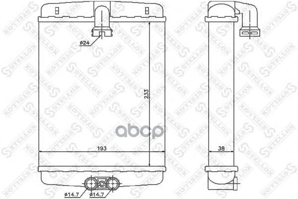 фото Радиатор печки stellox 1035120sx