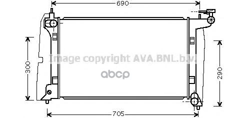 

Радиатор охлаждения AVA QUALITY COOLING TO2302